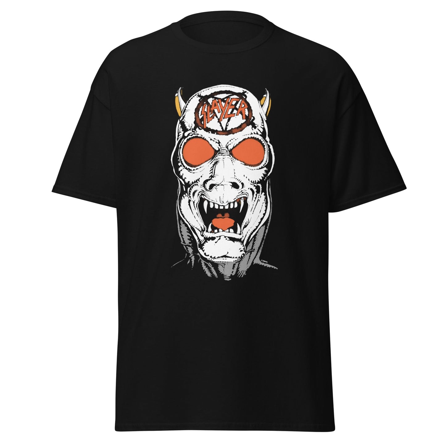Slayer - Reign In Blood 86-87 Tour Vintage Jumbo Print T-Shirt Black