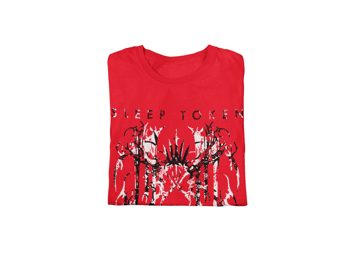 Sleep Token Drip Jumbo Print T-Shirt Red