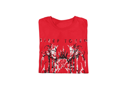 Sleep Token Drip Jumbo Print T-Shirt Red
