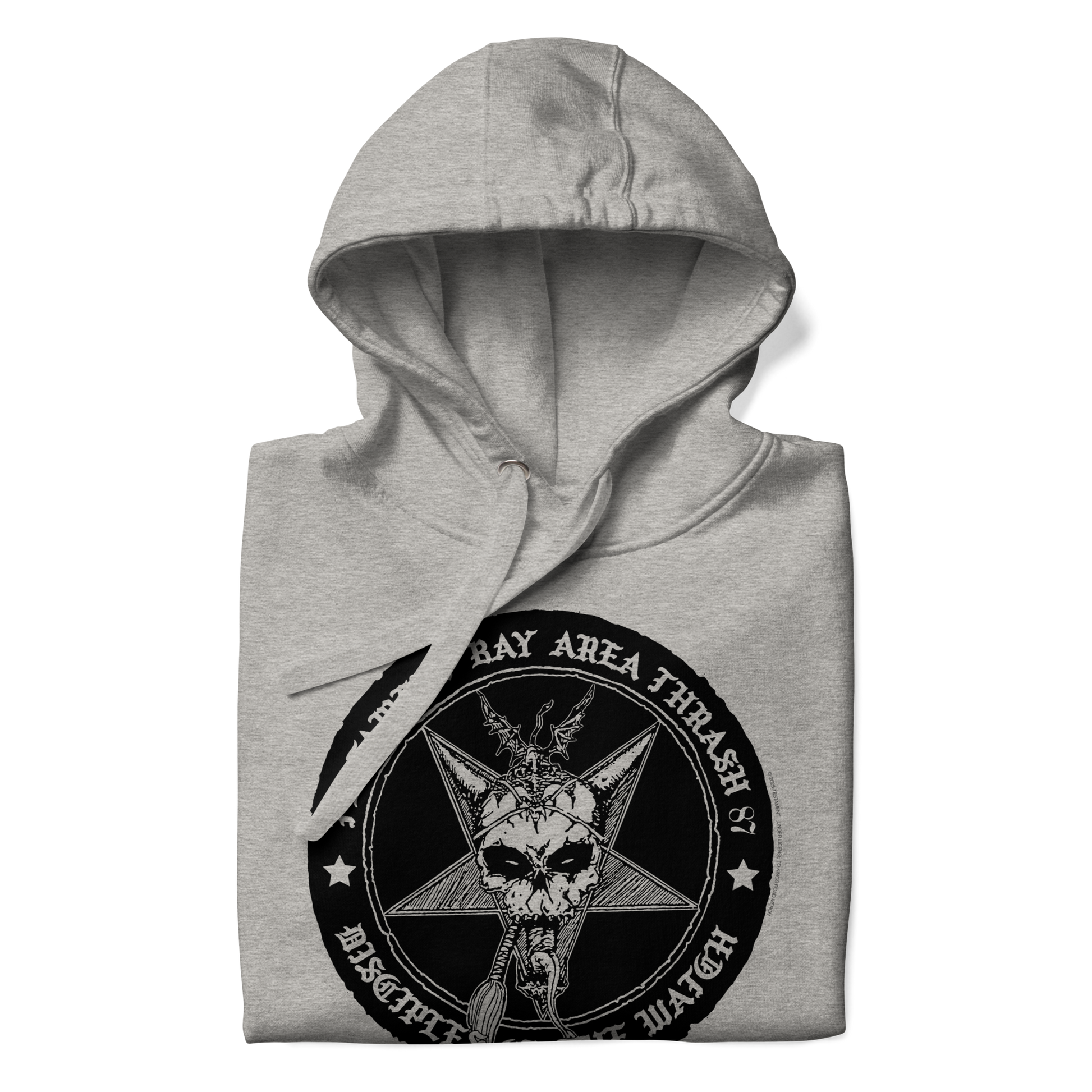 Testament Bay Area Thrash Hoodie Gray