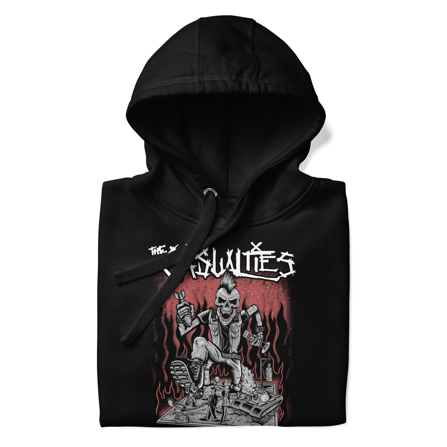 The Casualties All Out War Hoodie Black