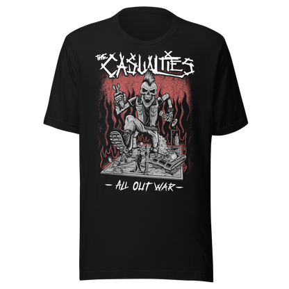 The Casualties All Out War T-Shirt Black