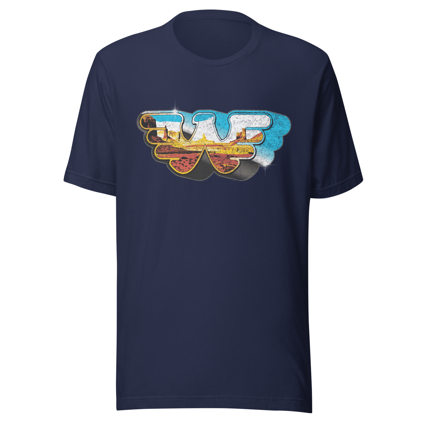 Waylon Jennings Among the Stars T-Shirt Navy