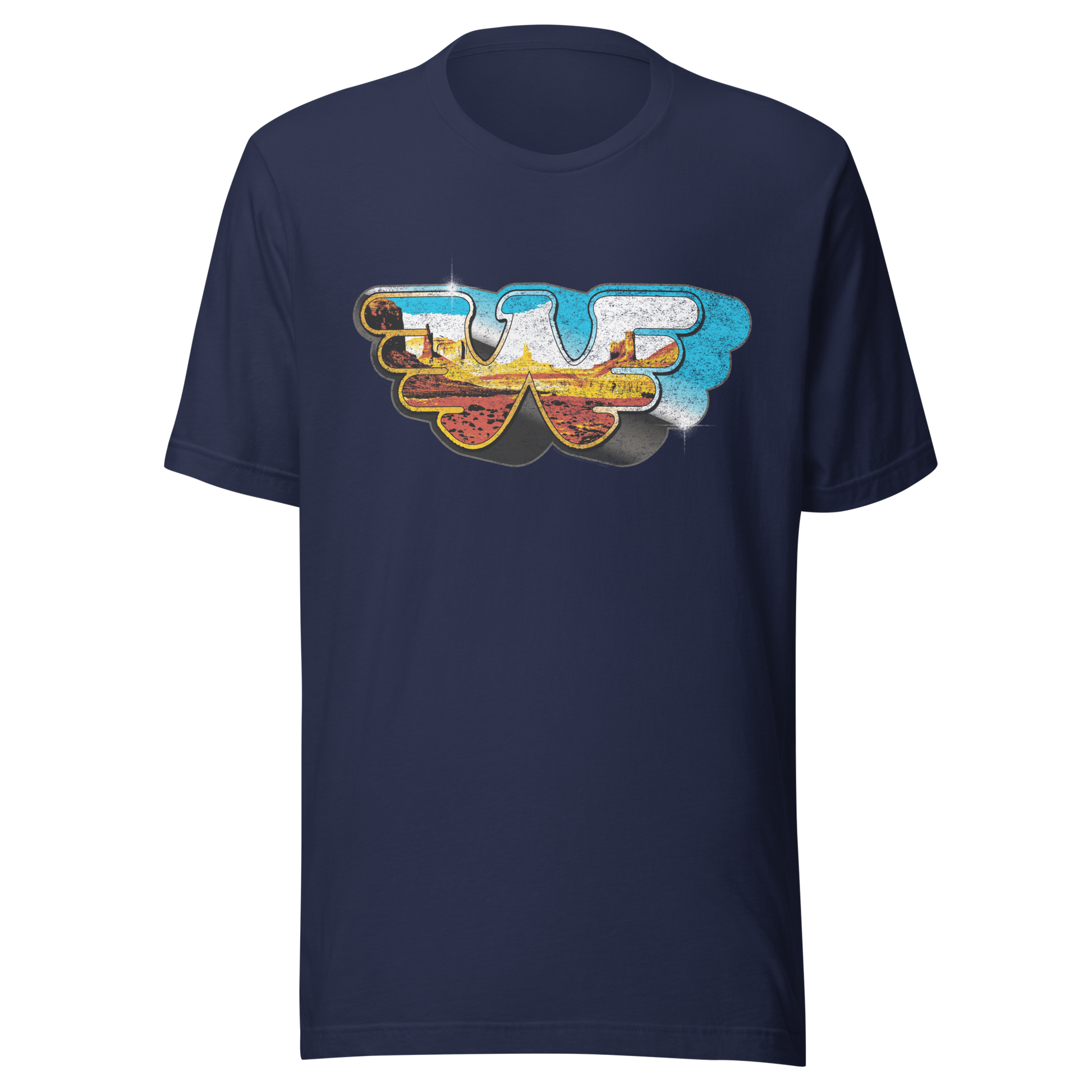 Waylon Jennings Among the Stars T-Shirt Navy