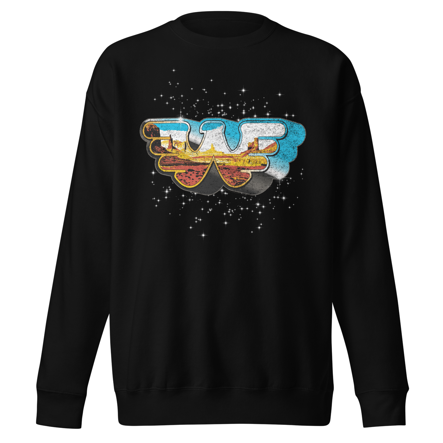 Waylon Jennings Eagle W Sweatshirt Black
