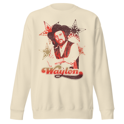 Waylon Jennings Littlefields Finest Sweatshirt Natural