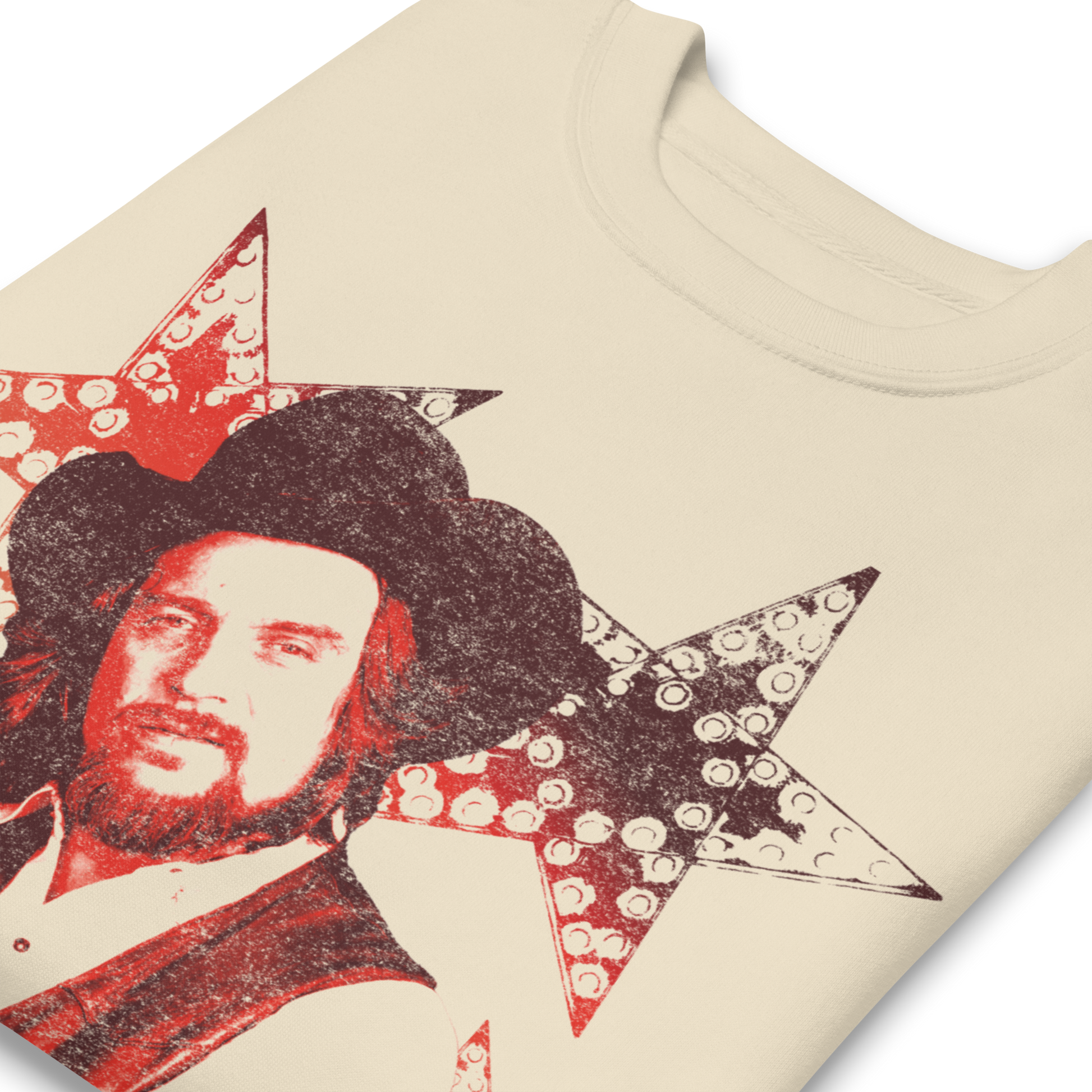 Waylon Jennings Littlefields Finest Sweatshirt Natural
