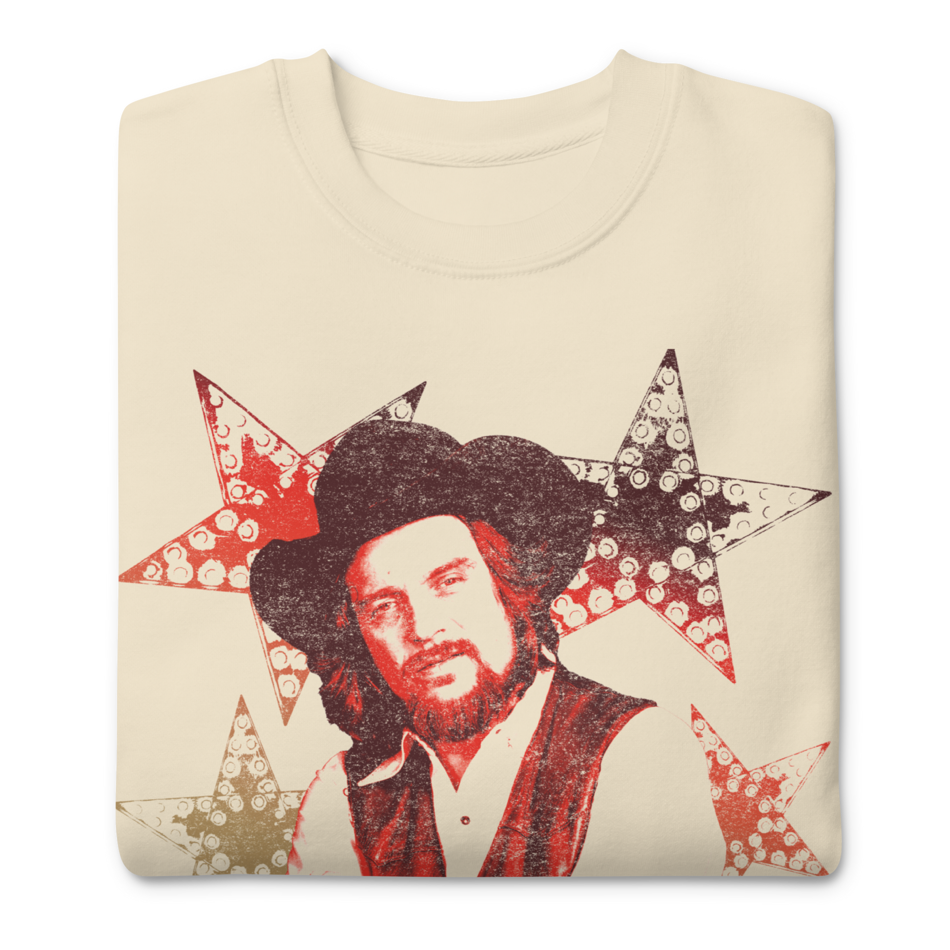 Waylon Jennings Littlefields Finest Sweatshirt Natural