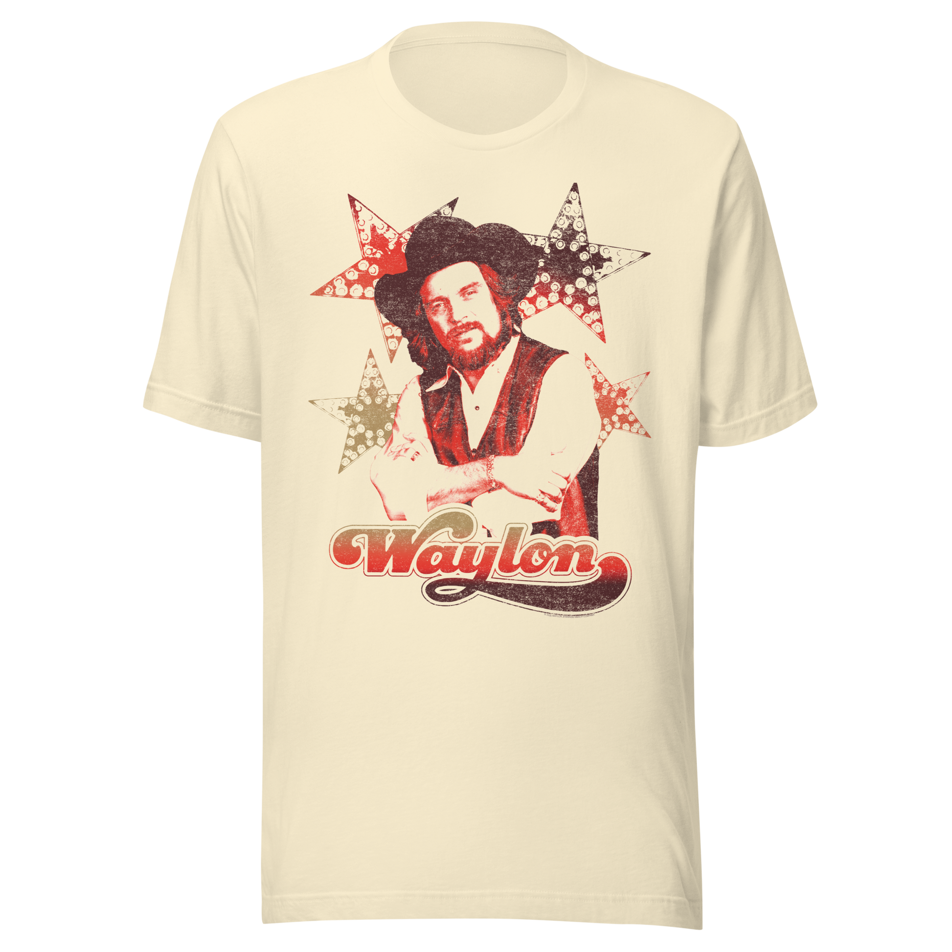 Waylon Jennings Littlefields Finest T-Shirt Natural