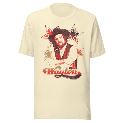 Waylon Jennings Littlefields Finest T-Shirt Natural