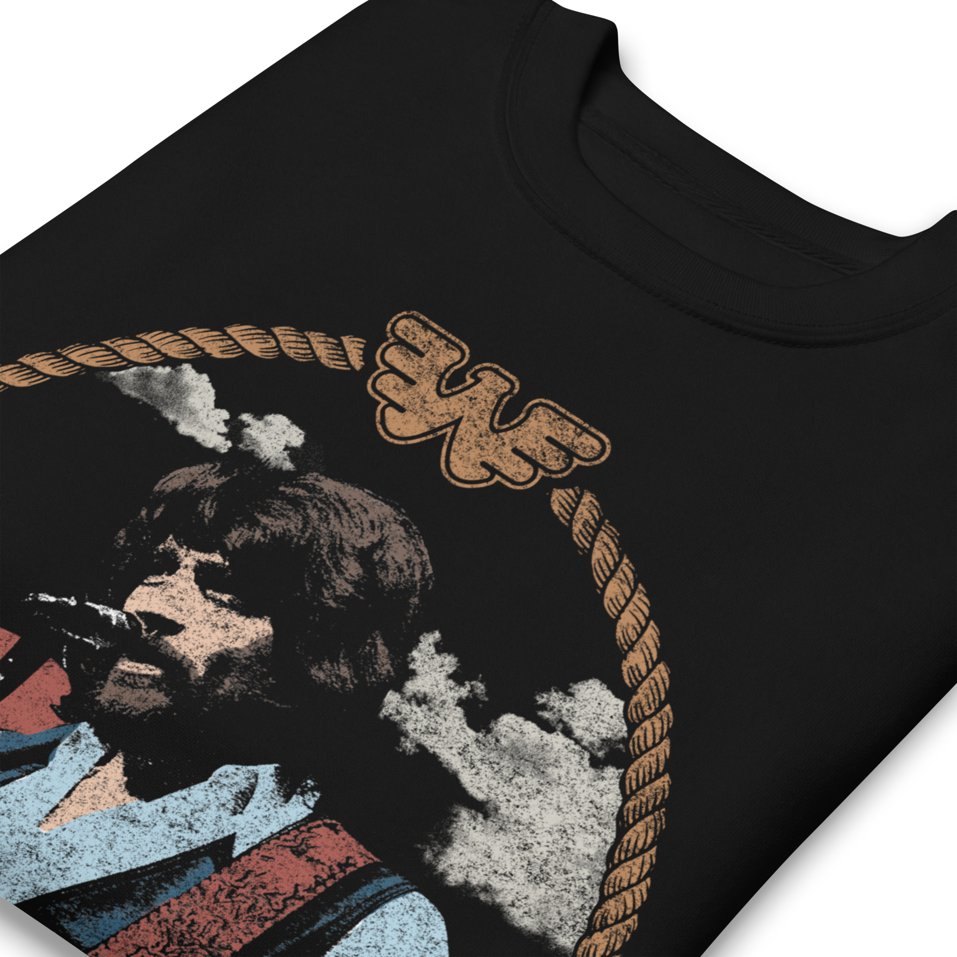 Waylon Jennings Ramblin Man Sweatshirt Black
