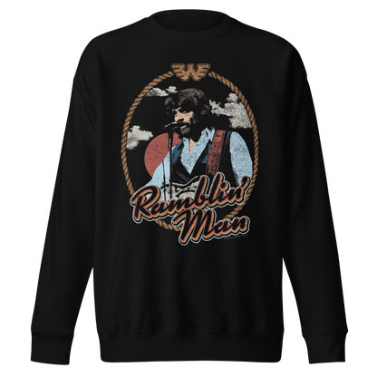 Waylon Jennings Ramblin Man Sweatshirt Black