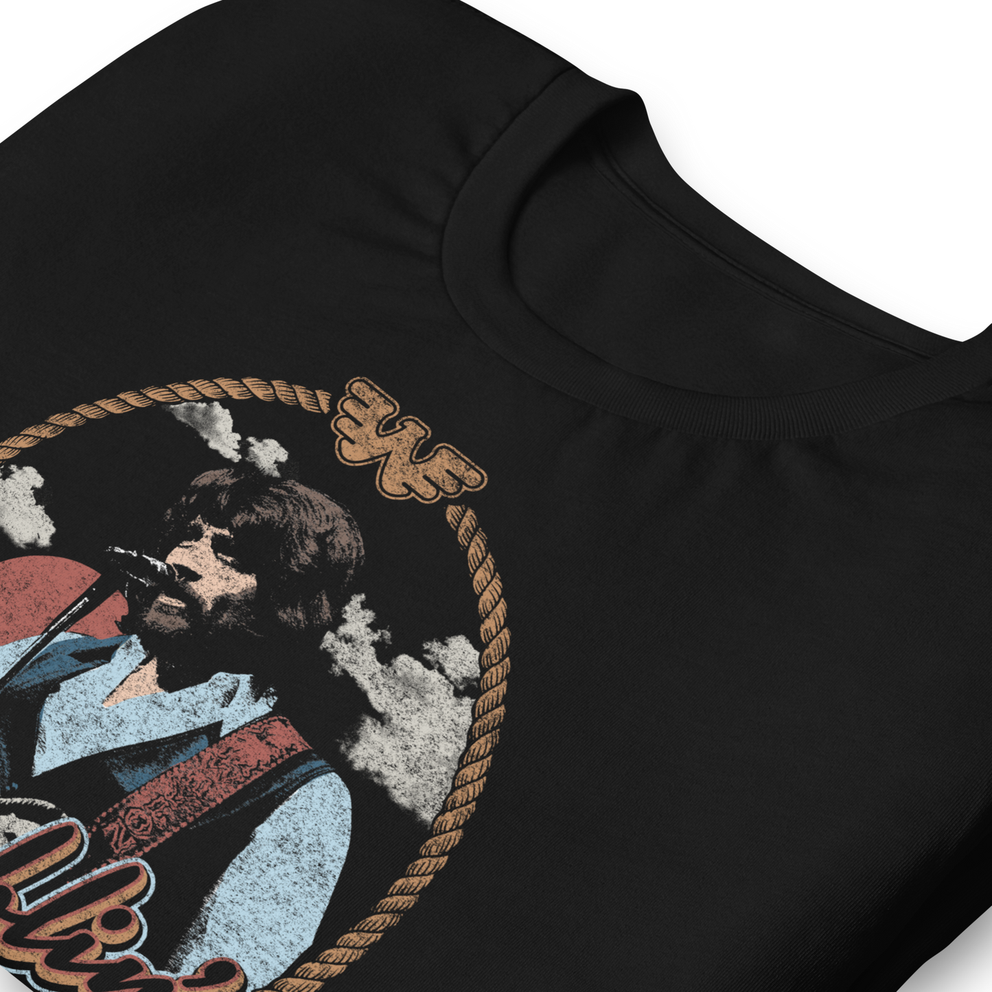 Waylon Jennings Ramblin Man T-Shirt Black