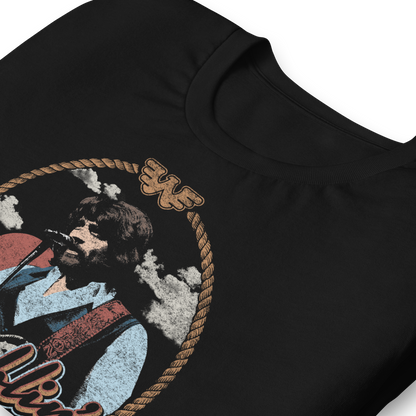 Waylon Jennings Ramblin Man T-Shirt Black