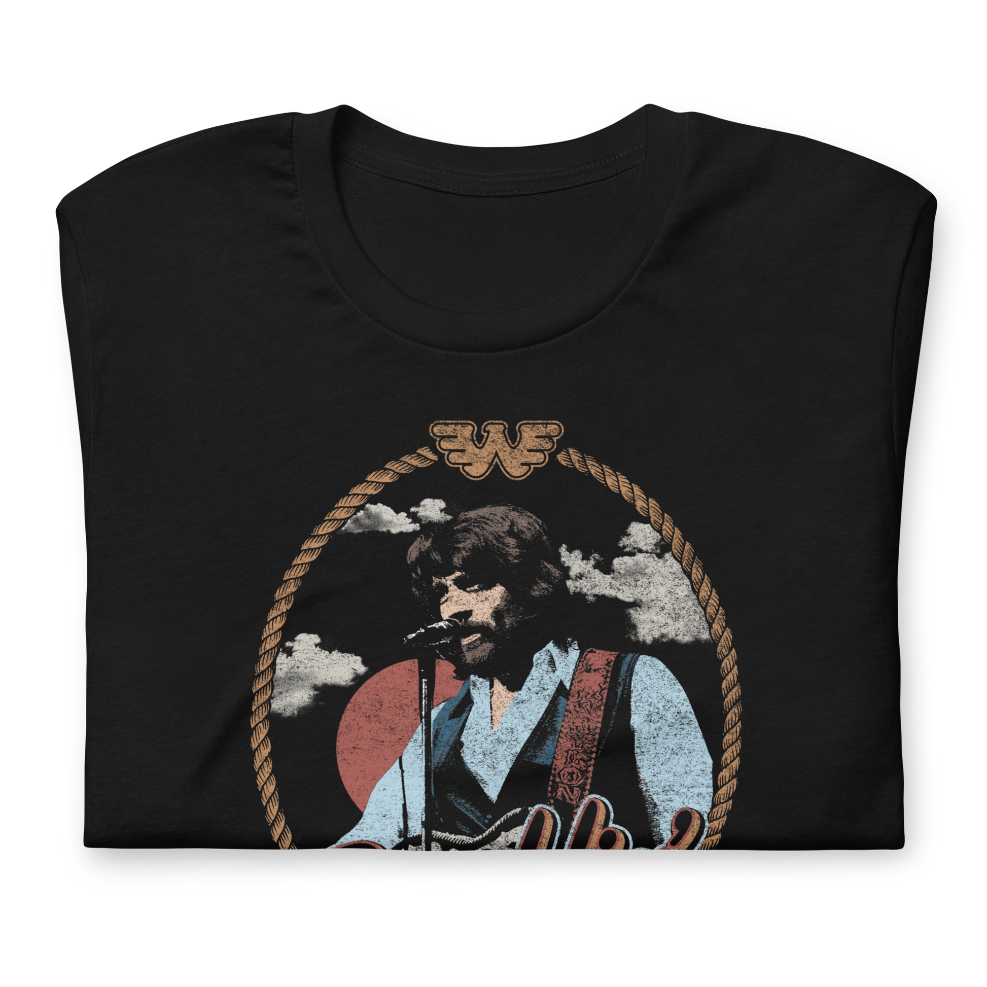 Waylon Jennings Ramblin Man T-Shirt Black