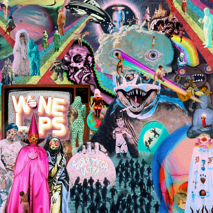 Wine Lips | Super Mega Ultra (LP, Pink, Blue, White Colored Vinyl, Limited Edition)