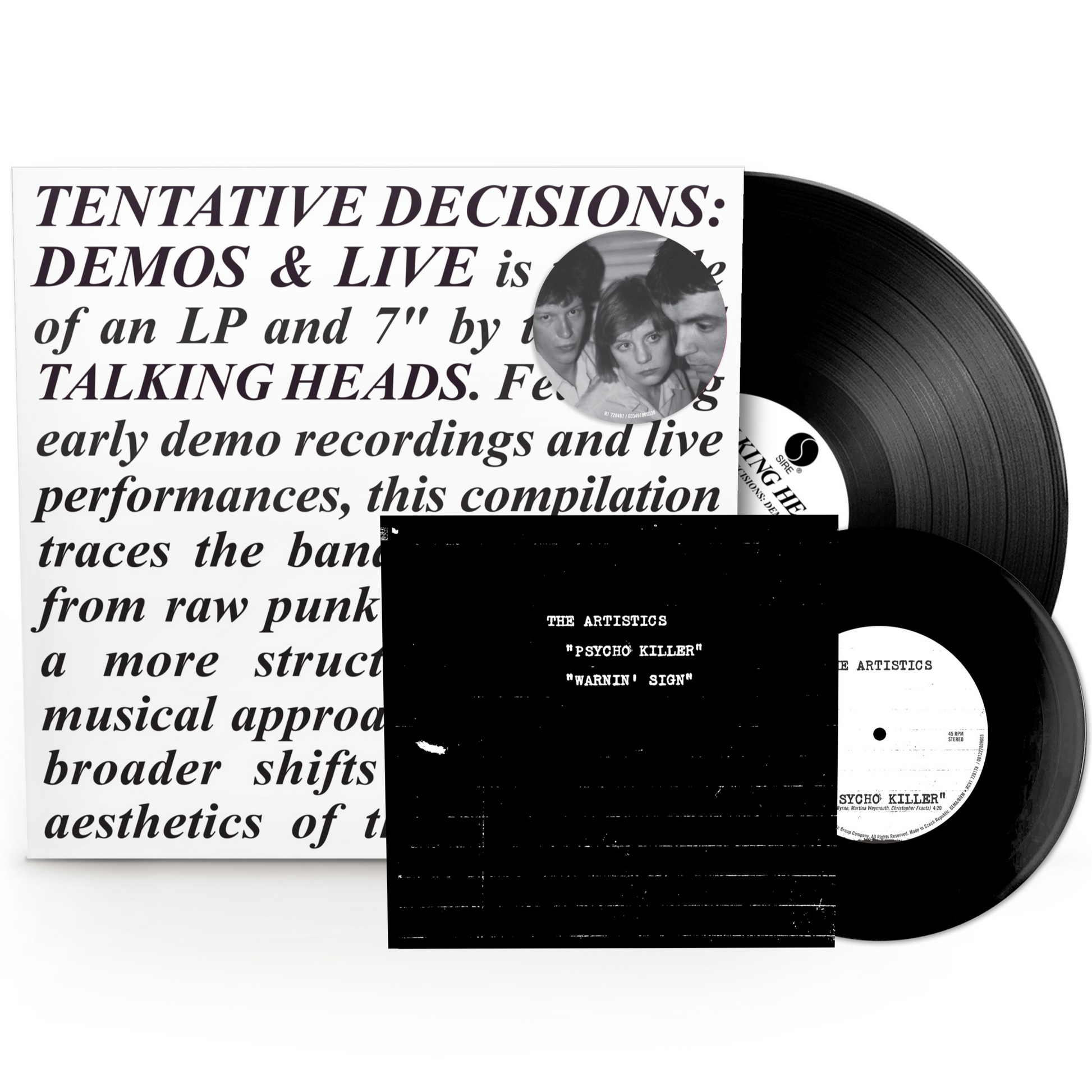 Talking Heads Tentative Decisions Demos and Live vinyl LP reissue album cover