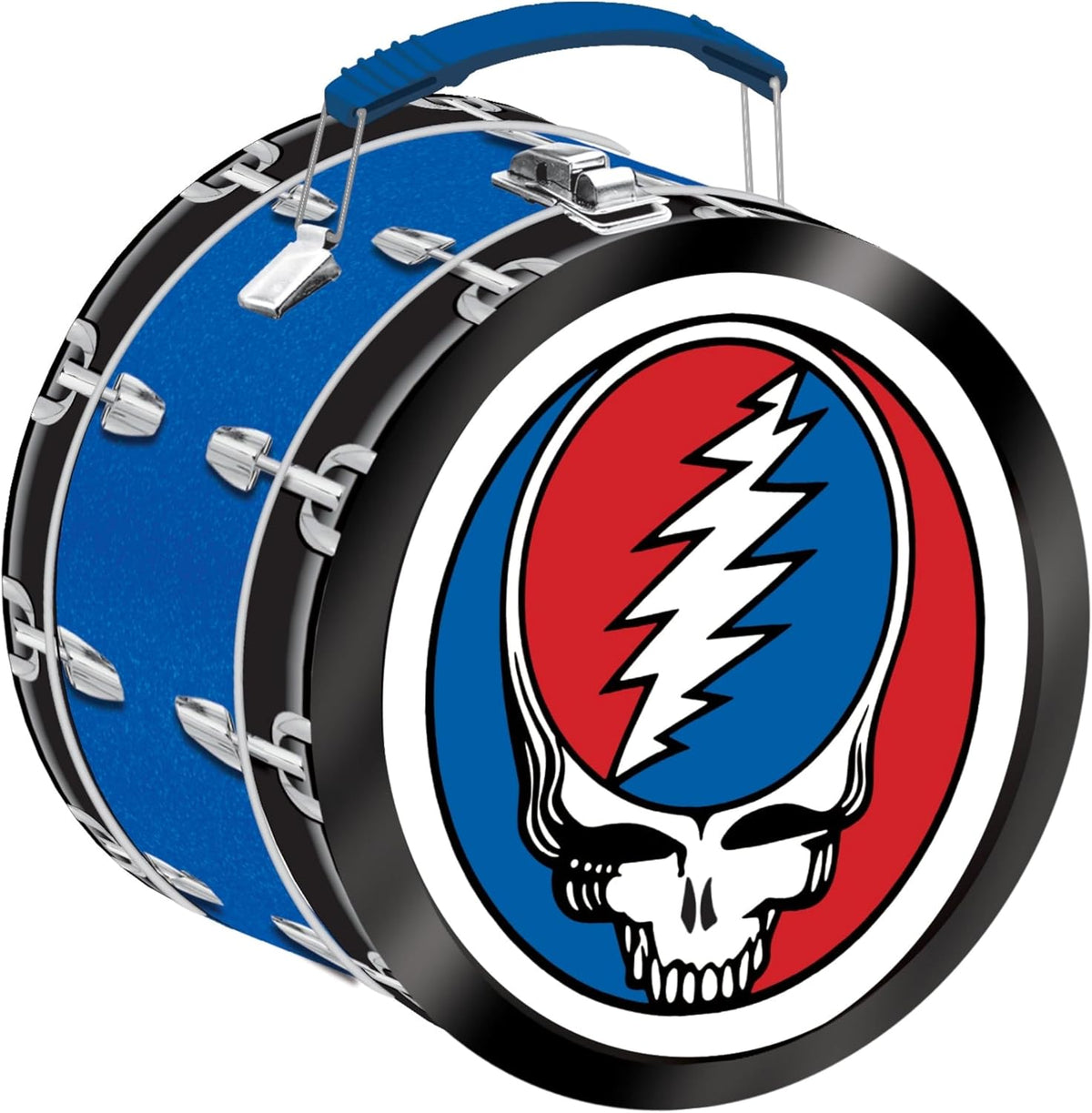 Grateful Dead Drum Shaped Tin Tote Lunch Box [Import]