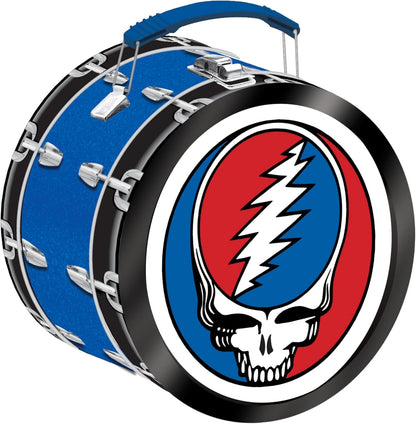 Grateful Dead Drum Shaped Tin Tote Lunch Box [Import]