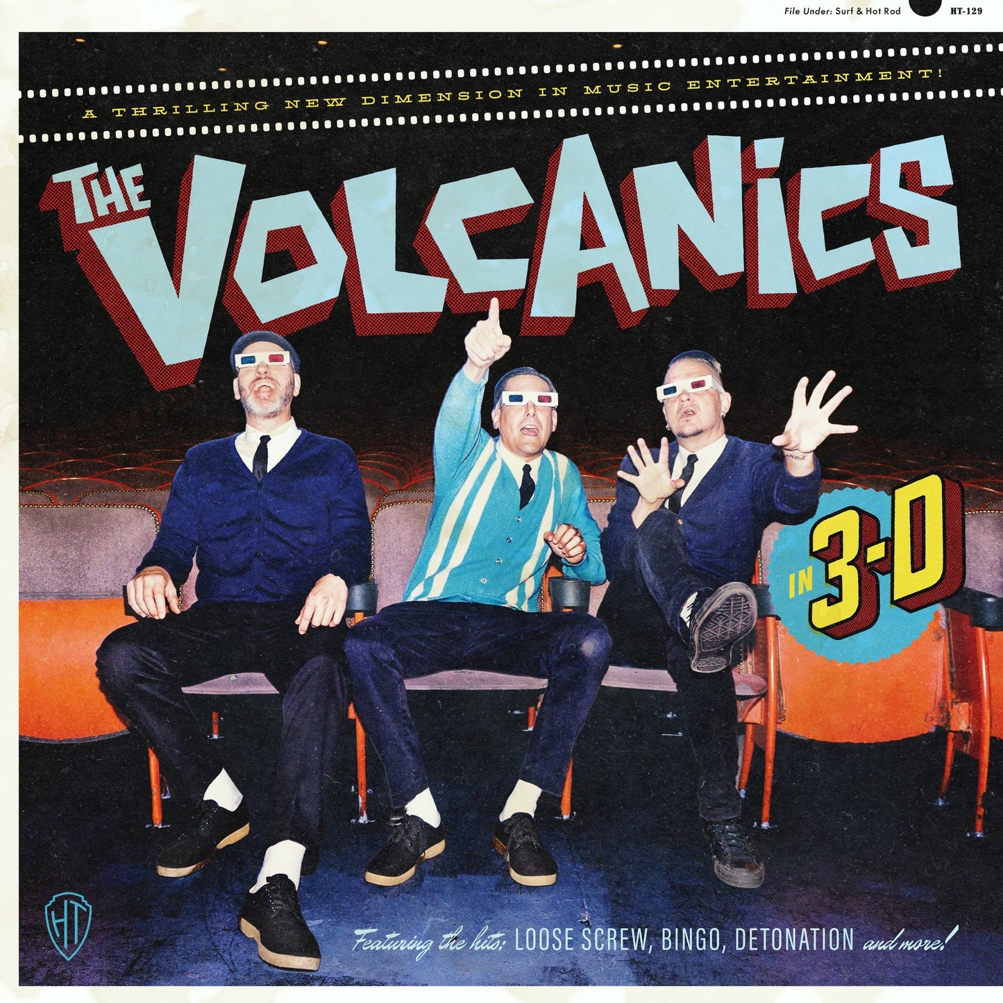 The Volcanics "In 3D" (Indie Exclusive) (Foil-Stamped Jacket) [Translucent Red/Cyan Vinyl]