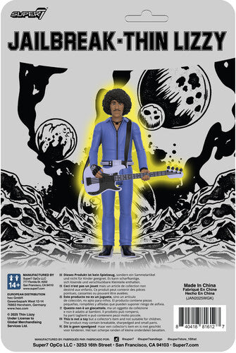 Super7 - Thin Lizzy: Phil Lynott- ReAction Figures Wv2 - Jailbreak (Action Figure)
