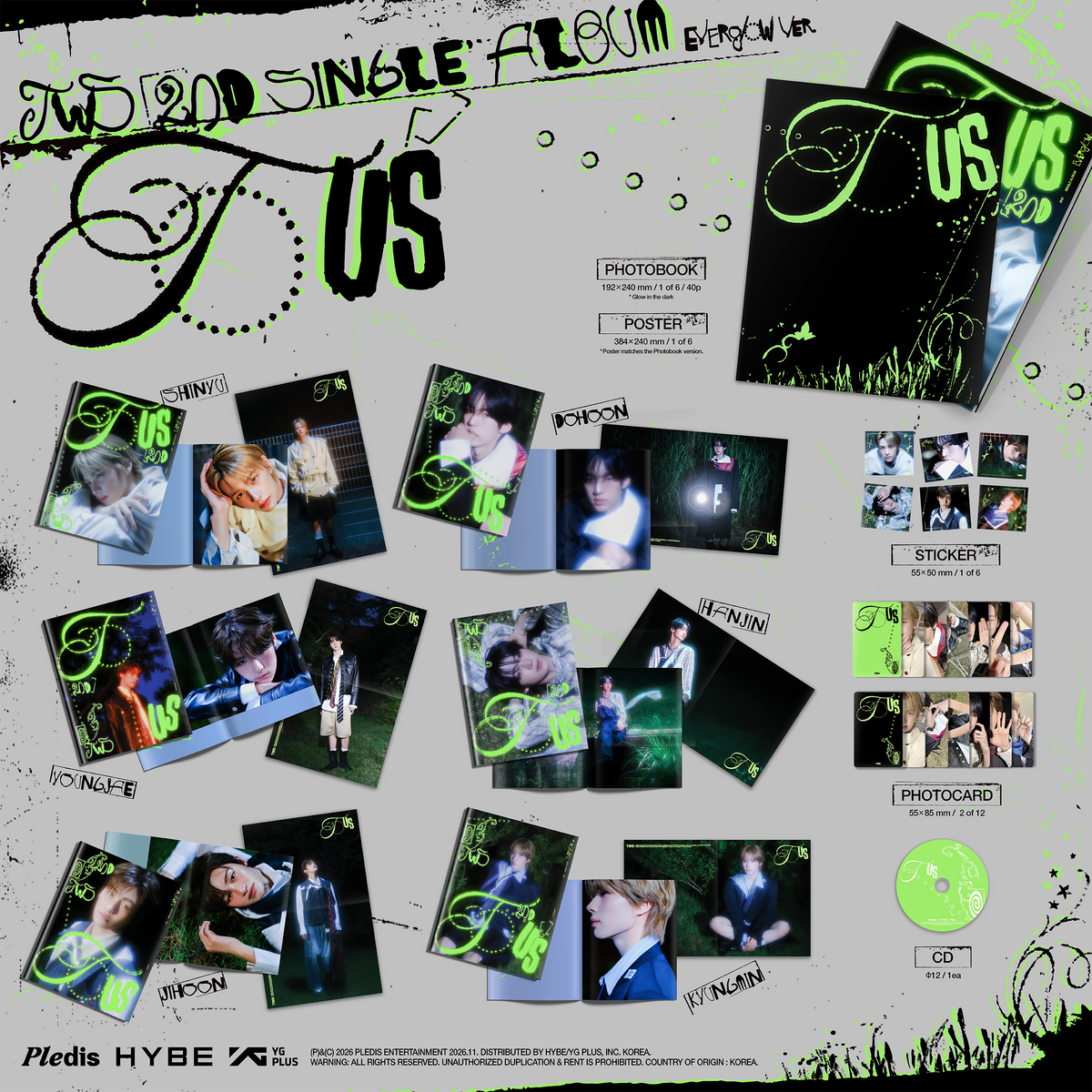 TWS 2nd Single Album 'TO US' (Everglow Ver.) [CD]