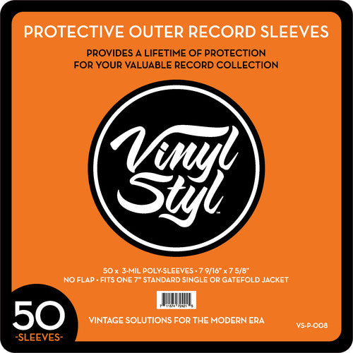 7 9/ 16" X 7 5/ 8" 3 Mil Protective Outer Record Sleeve 50CT
