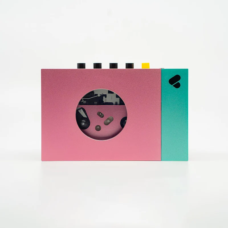 Portable BT Cassette Player Lecteur rose et vert • Edith
