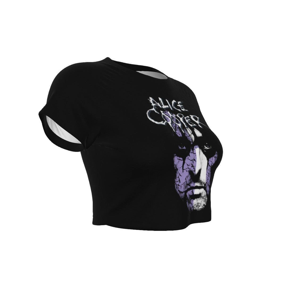 Alice Cooper Vintage Look Women's Crop Top As Shown