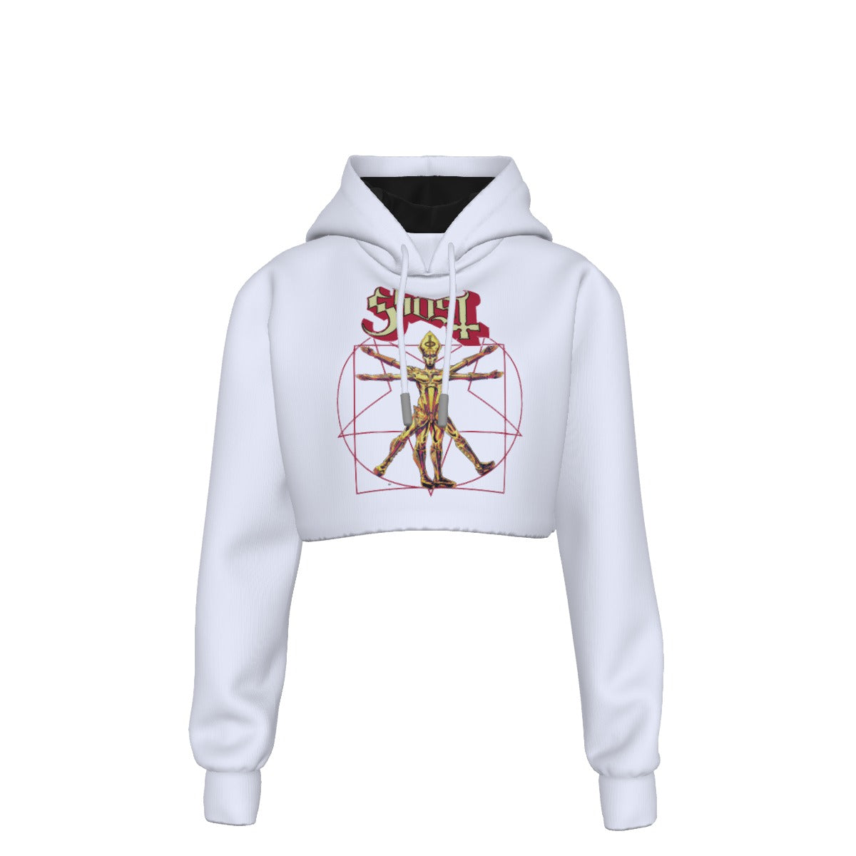 Ghost In the Machine Women's Cropped Hoodie As Shown