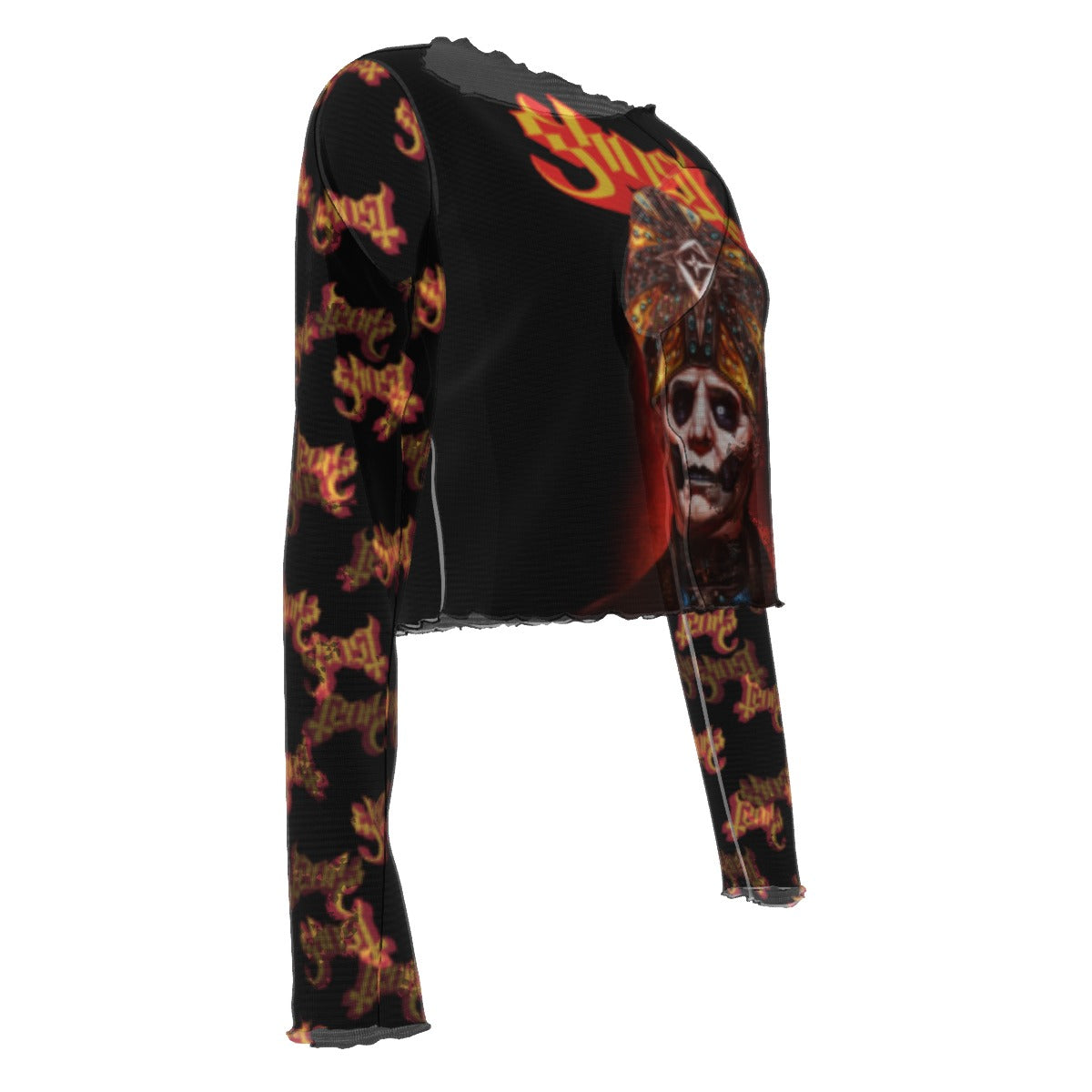 Ghost One Eye Women's Mesh Top As Shown