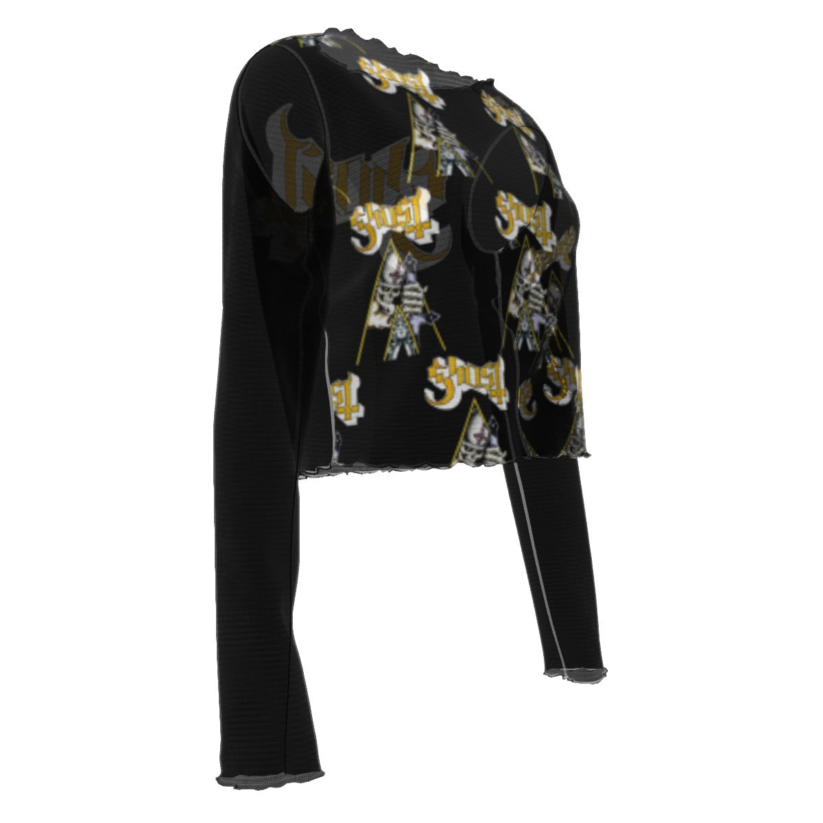Ghost Triangle Women's Mesh Top As Shown