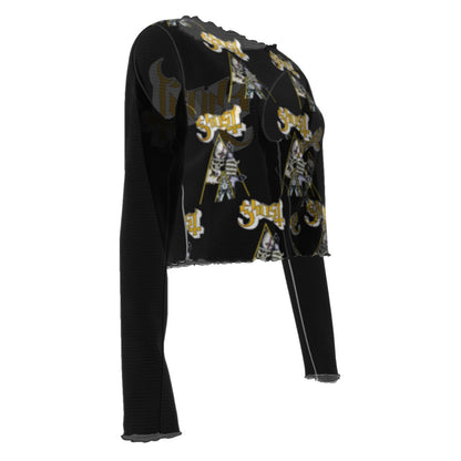 Ghost Triangle Women's Mesh Top As Shown