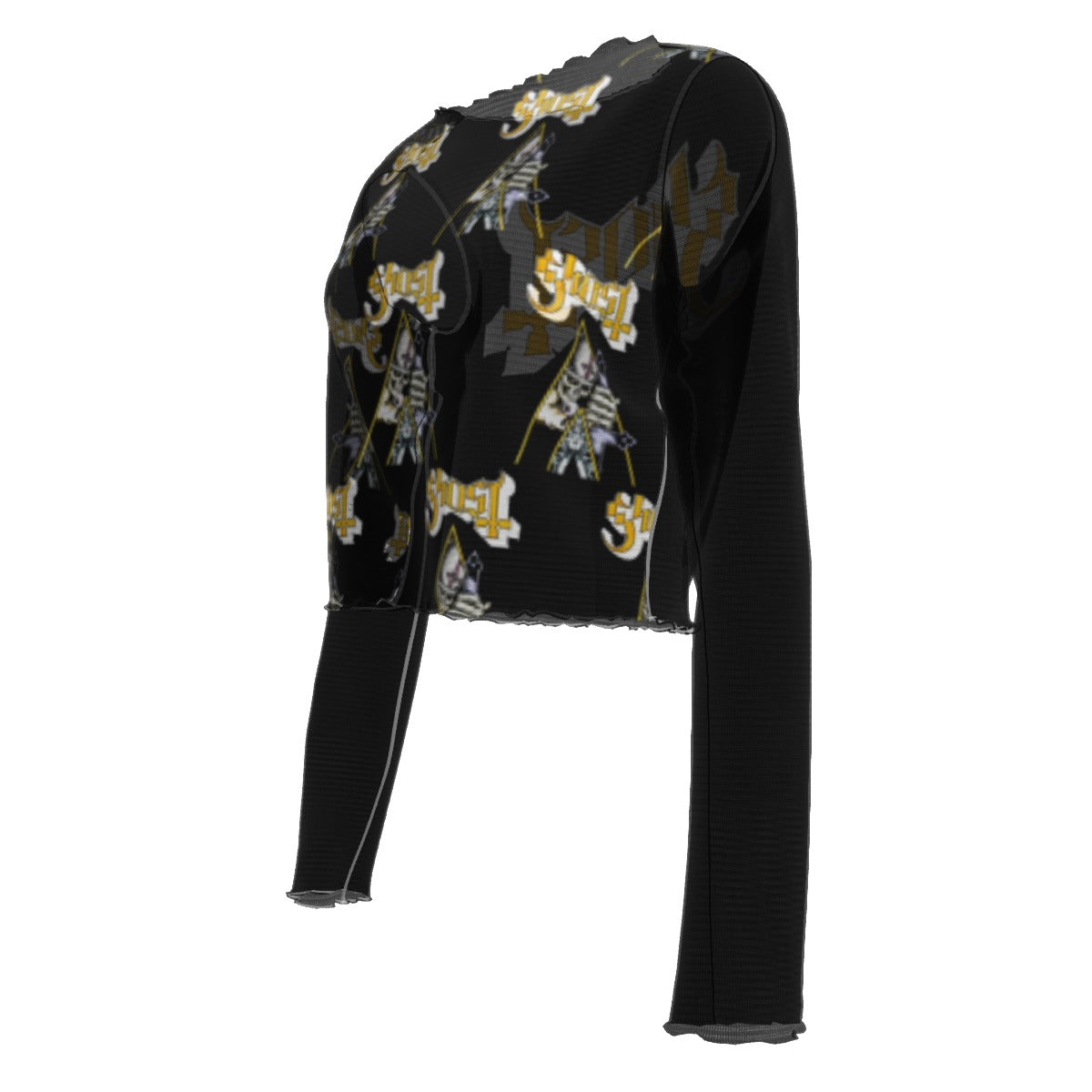Ghost Triangle Women's Mesh Top As Shown