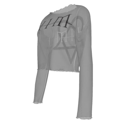 Him Heart Star Women's Mesh Top As Shown