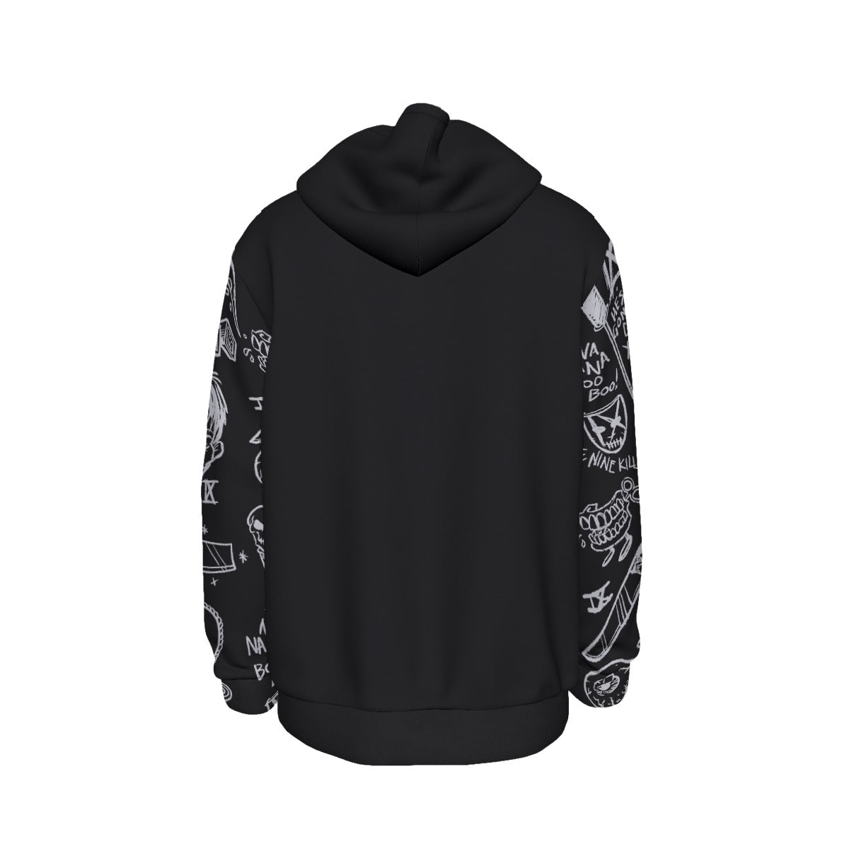 Ice Nine Kills Knifed Sleeves All Over Print Hoodie As Shown