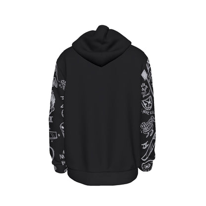 Ice Nine Kills Knifed Sleeves All Over Print Hoodie As Shown