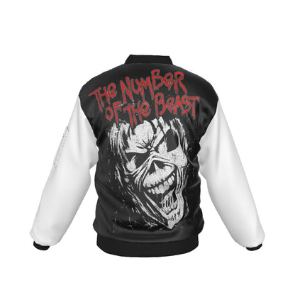 Iron Maiden Tres Logos Bomber Jacket As Shown