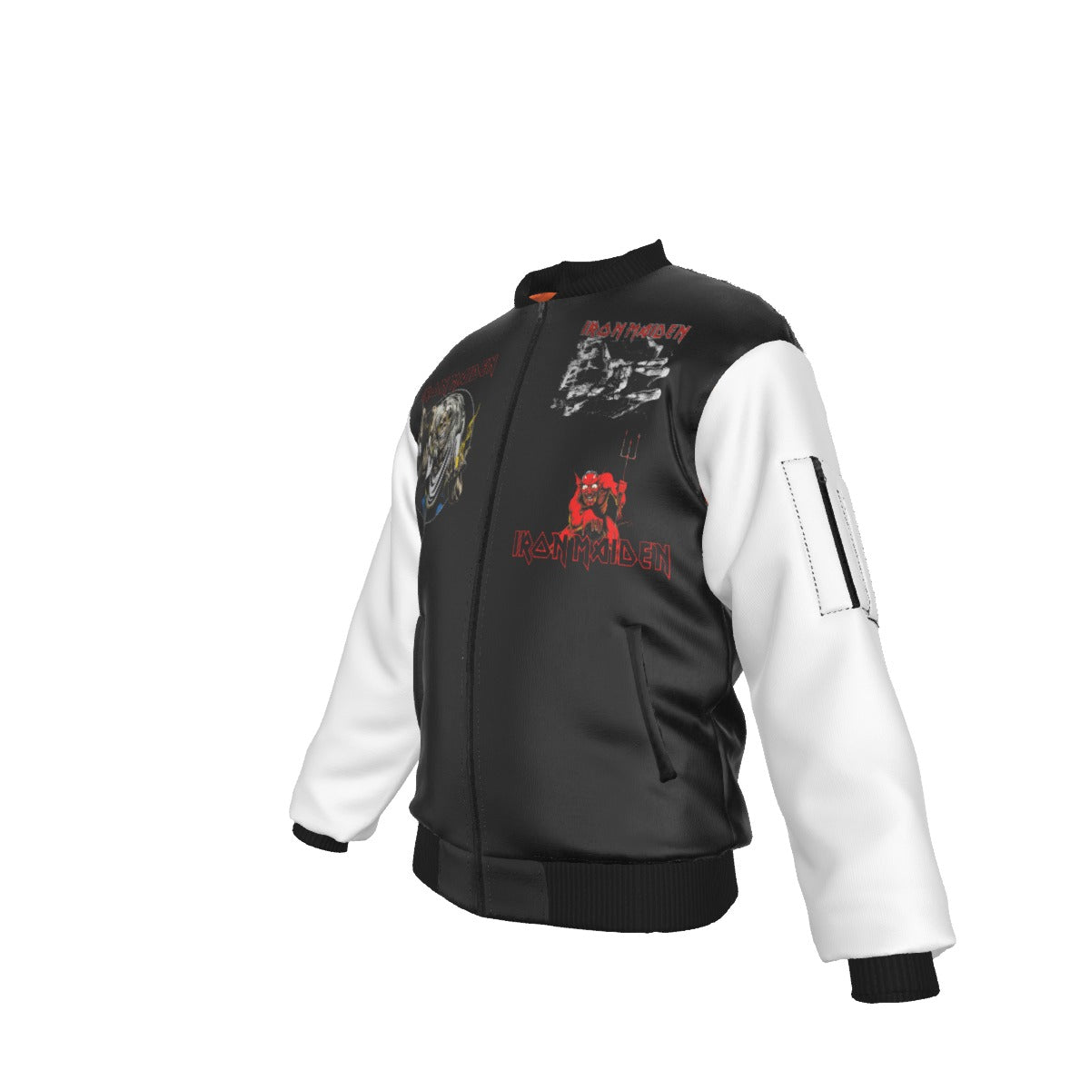 Iron Maiden Tres Logos Bomber Jacket As Shown