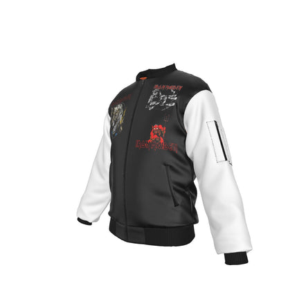 Iron Maiden Tres Logos Bomber Jacket As Shown