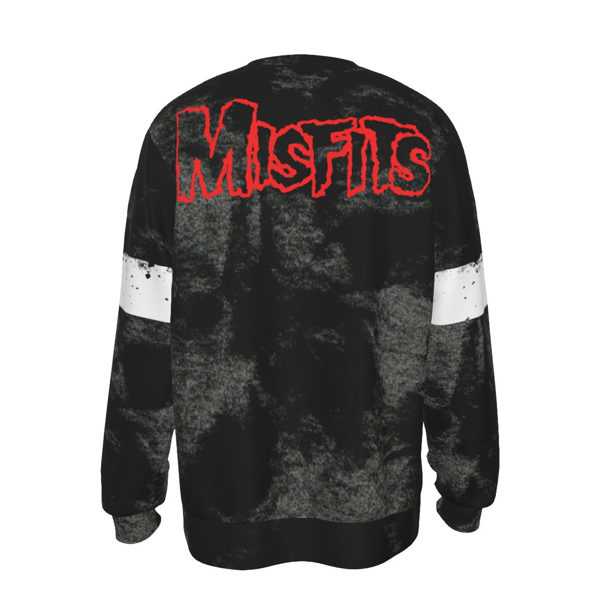 Misfits Giant Skull All Over Print Sweatshirt As Shown