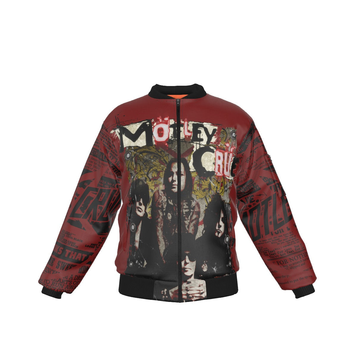 Motley Crue Graffiti Bomber Jacket As Shown