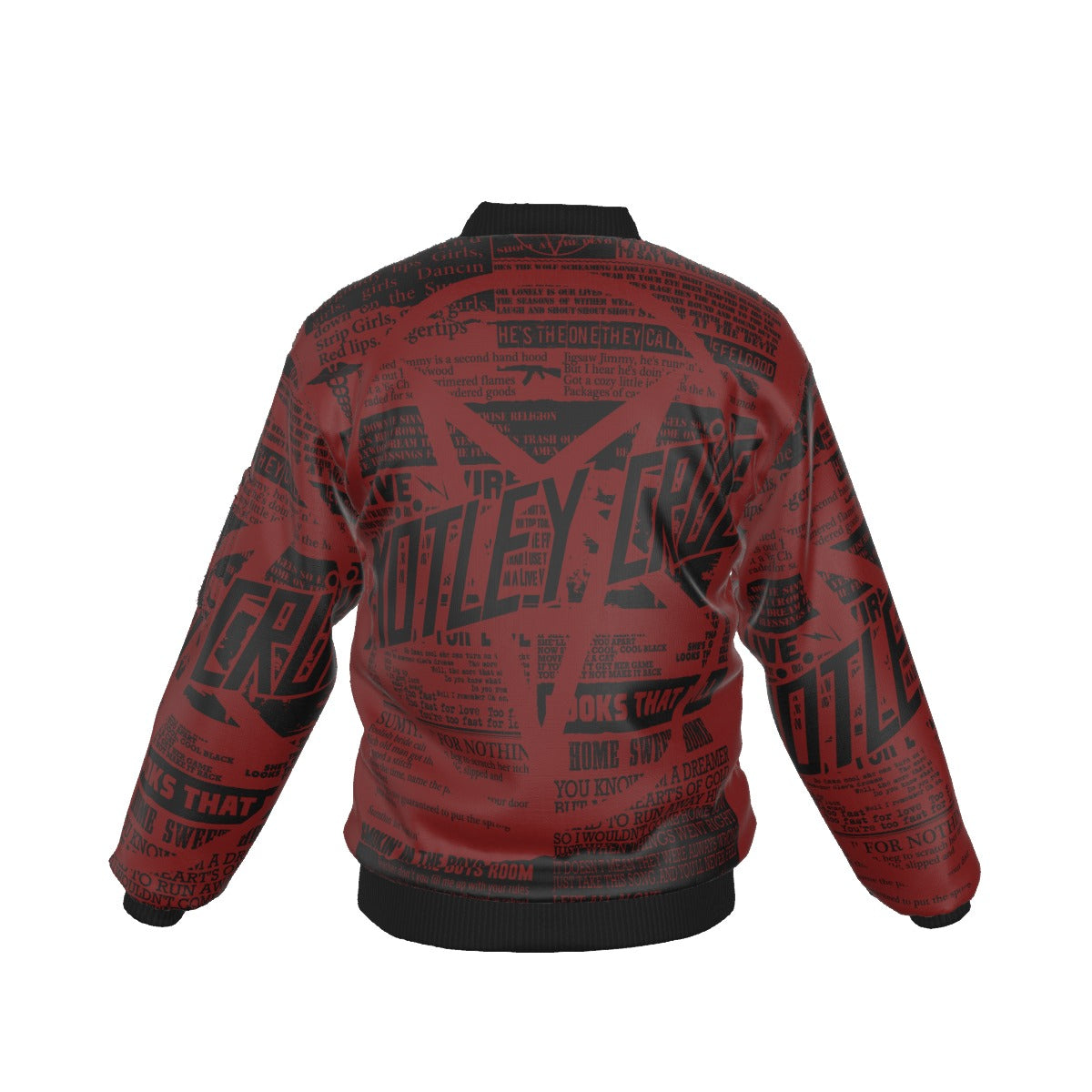 Motley Crue Graffiti Bomber Jacket As Shown