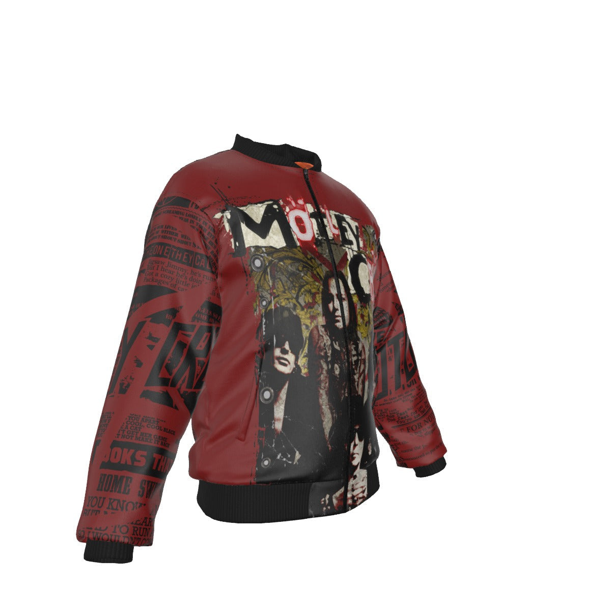 Motley Crue Graffiti Bomber Jacket As Shown