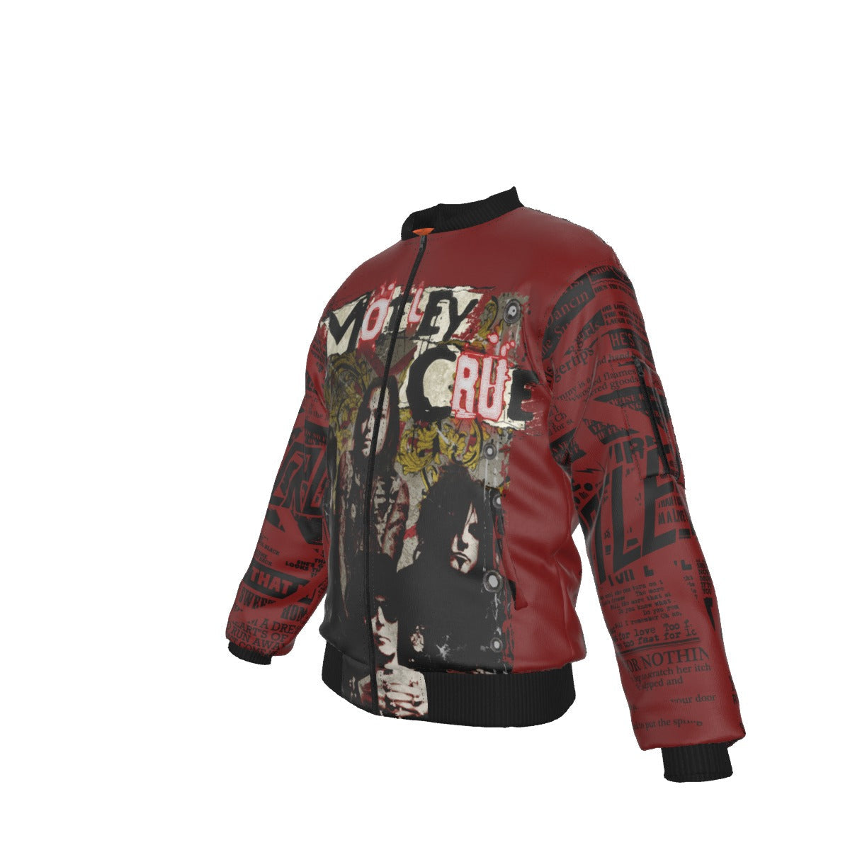 Motley Crue Graffiti Bomber Jacket As Shown