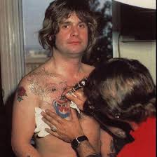 Ozzy Osbourne Vintage Vault 1992 Tattoo All Over Print T-Shirt - Cotton Black