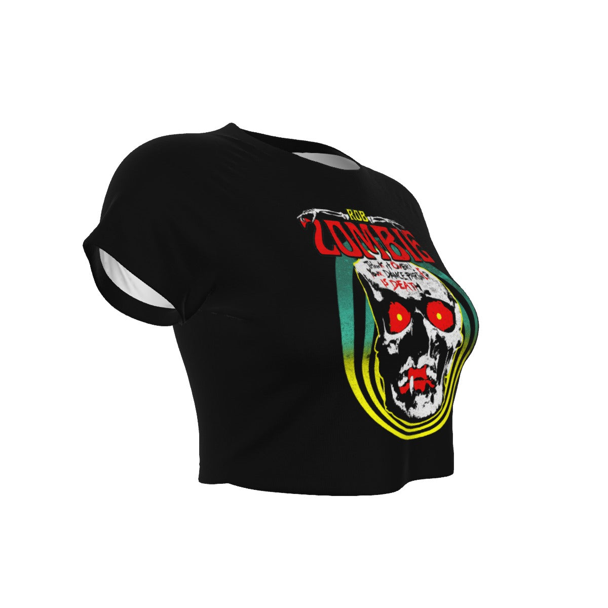 Rob Zombie Clown Skull Women's Crop Top As Shown