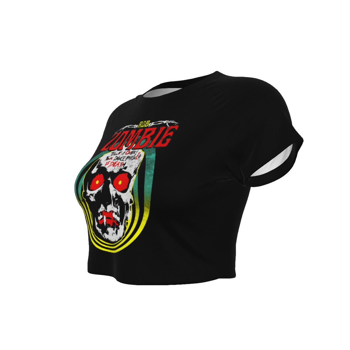 Rob Zombie Clown Skull Women's Crop Top As Shown
