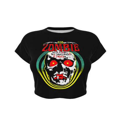 Rob Zombie Clown Skull Women's Crop Top As Shown
