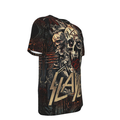 Slayer Gothic All Over Print T-Shirt - 100% Cotton As Shown
